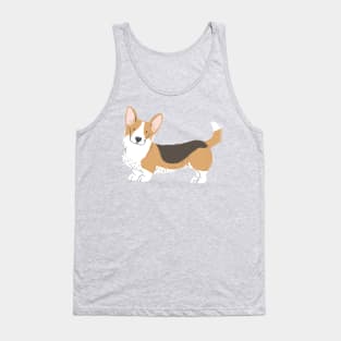 Corgi Illuatration Tank Top